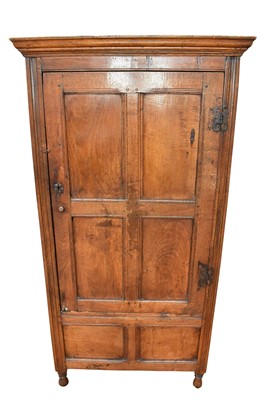 Lot 1403 - Oak enclosed floorstanding cupboard