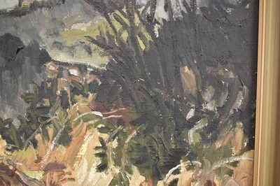 Lot 1091 - *Lucy Harwood (1893-1972) oil on canvas - Extensive Landscape