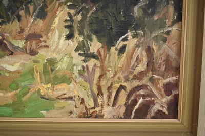 Lot 1091 - *Lucy Harwood (1893-1972) oil on canvas - Extensive Landscape
