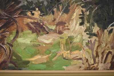 Lot 1091 - *Lucy Harwood (1893-1972) oil on canvas - Extensive Landscape