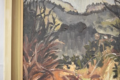 Lot 1091 - *Lucy Harwood (1893-1972) oil on canvas - Extensive Landscape