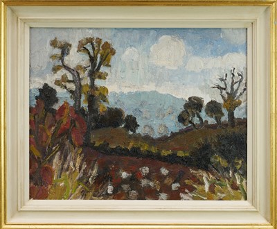 Lot 1092 - *Lucy Harwood (1893-1972) oil on canvas - Autumn Landscape