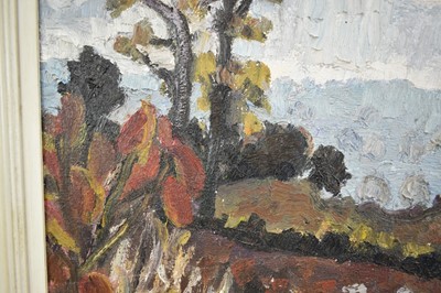 Lot 1092 - *Lucy Harwood (1893-1972) oil on canvas - Autumn Landscape