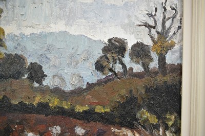 Lot 1092 - *Lucy Harwood (1893-1972) oil on canvas - Autumn Landscape