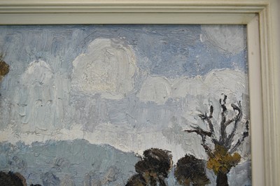 Lot 1092 - *Lucy Harwood (1893-1972) oil on canvas - Autumn Landscape