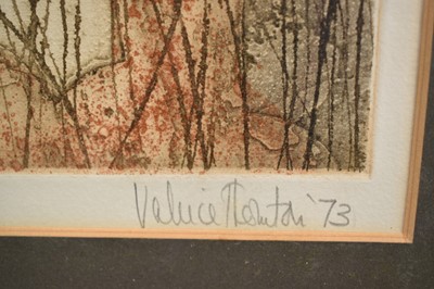 Lot 1135 - Valerie Thornton (1931-1991) etching and aquatint, St Margaret's Cley (1973) Artist's Proof, singed, titled and dated in pencil