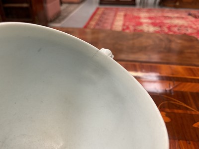 Lot 196 - Wedgwood blue jasper dip teacup and saucer, circa 1790