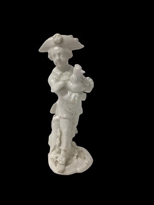 Lot 199 - Bow figure of an ‘Italian Farmer’, in the white, circa 1755