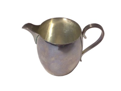 Lot 407 - 1930s silver milk jug