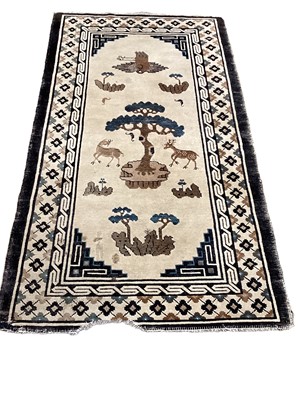Lot 1390 - Chinese rug together with a narrow Persian rug