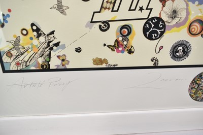 Lot 1111 - Richard Drew, known as Zacron (British, 1943-2012) silkscreen print - Led Zeppelin III album cover, signed and inscribed 'Artist's proof', 67 x 67cm, glazed frame. NB: An unknown number of prints w...