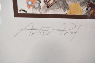Lot 1112 - Richard Drew, known as Zacron (British, 1943-2012) silkscreen print - Fancy album cover 'Something to Remember', signed and inscribed 'Artist's proof', 67 x 67cm, glazed frame. NB: Fancy were a sho...