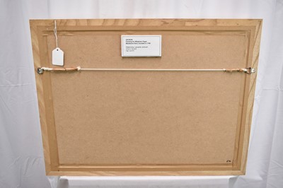 Lot 1116 - Richard Drew, known as Zacron (British, 1943-2012) pair of watercolour and mixed media works on paper - Painted for Whatman paper, Maidstone, Kent, signed and inscribed, 16 x 37cm, glazed frames