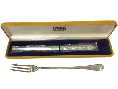 Lot 345 - Contemporary silver "Millenium" paper knife, unopened in its original case (Sheffield 2000)