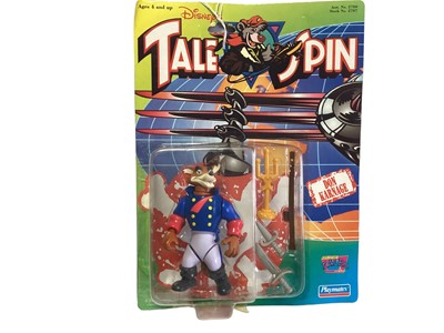 Lot 169 - Playmates Disney (c1991) Tale Spin action figures including Dumptruck No.2709, Colonel Spigot No.2708 & Don Karnage No.2707, on card with bubblepack (3)
