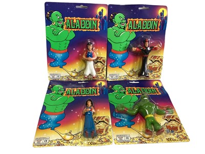 Lot 91 - Selection of action figures including Tiny Tuffys Wild West, Bubble Man, Aladdin and others (9)