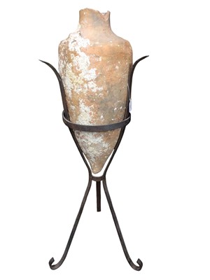 Lot 987 - Large Roman pottery amphora discovered in 1957