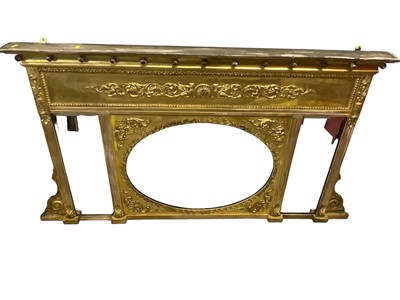 Lot 1444 - Early 19th century overmantel mirror in gilt frame
