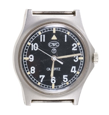 Lot 632 - CWC quartz military wristwatch