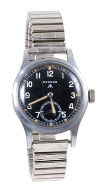 Lot 629 - Second World War Record ‘Dirty Dozen’ military wristwatch