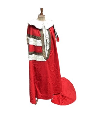 Lot 143 - The Rt.Hon Baron Wenlock GCSI,GCIE,KCB,VD,PC, (1849-1912) fine Barons Parliamentary robe