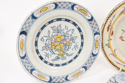 Lot 18 - Seven assorted Delftware plates