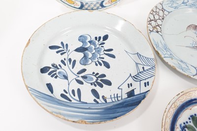 Lot 18 - Seven assorted Delftware plates