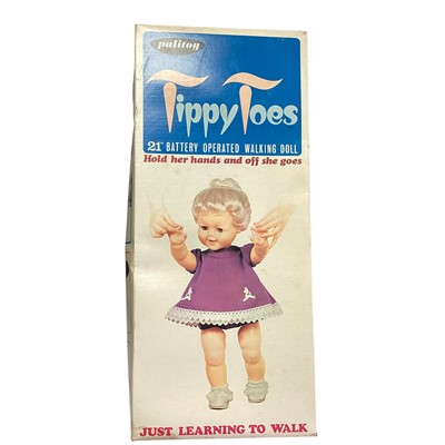 Lot 306 - Palitoy (c1968) 21" Tippy Toes battery operated (not tested) vinyl doll, in original box (10