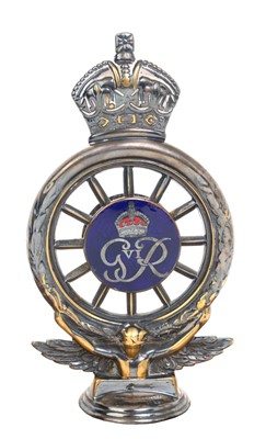 Lot 1 - H.M.King George VI, very rare Royal car Royal Automobile Club badge