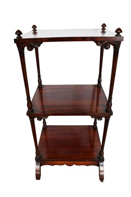 Lot 1461 - Mid 19th century mahogany whatnot