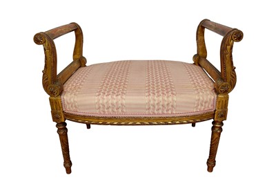 Lot 1466 - Late 19th / early 20th century French gilt wood stool