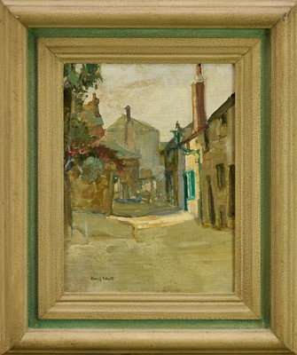 Lot 1172 - Amy Watt (1900-1956) oil on canvas, laid down onto board - The Digey, St Ives, Cornwall, signed, 28 x 20cm, framed