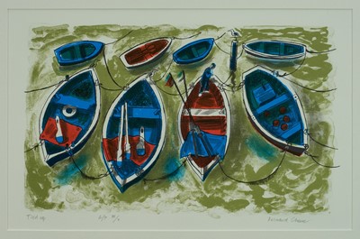 Lot 1301 - *Bernard Cheese (1925-2013) signed limited edition print - Tied Up, AP III/V, 34cm x 50cm in glazed frame