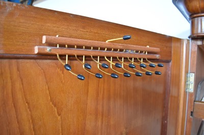 Lot 1549 - Good quality late Victorian satinwood linen press by Heal & Son