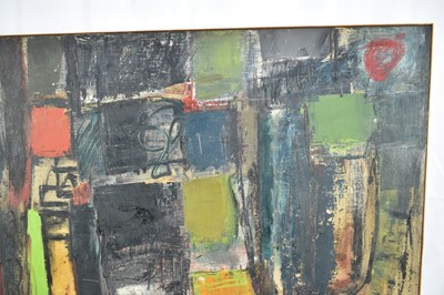 Lot 1329 - *Robert Sadler (1909-2001) acrylic on board - Abstract, signed, 52 x 77cm, framed