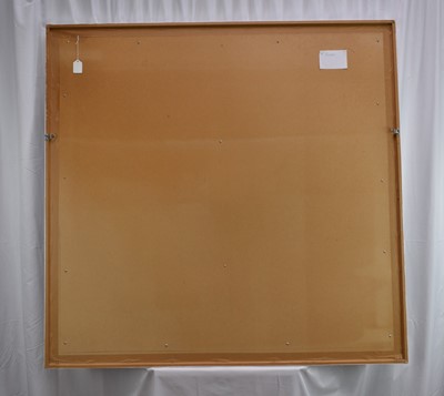 Lot 1197 - Ron Sims (1944-2014) acrylic on canvas - Escape, 111cm x 116cm, framed
