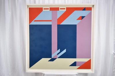 Lot 1321 - Ron Sims (1944-2014) acrylic on canvas - Elephant Torso, 2006, 100cm x 100cm, Exhibition label verso, framed