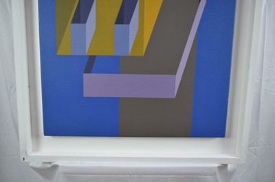 Lot 1199 - Ron Sims (1944-2014) acrylic on canvas - Untitled, 122cm x 57cm, framed