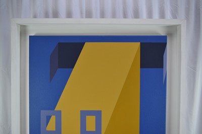 Lot 1199 - Ron Sims (1944-2014) acrylic on canvas - Untitled, 122cm x 57cm, framed