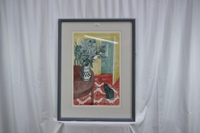 Lot 1342 - *Richard Bawden (b.1936) etching, signed Artist's Proof - Jug and Cat, 57cm x 36cm, in glazed frame