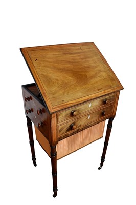 Lot 1544 - Regency mahogany work table