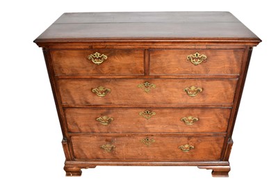 Lot 1540 - George III mahogany chest