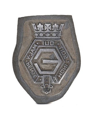 Lot 83 - H.R.H.The Duke of Windsor (formerly King Edward VIII) embossing cypher for gilt embossing of leather goods