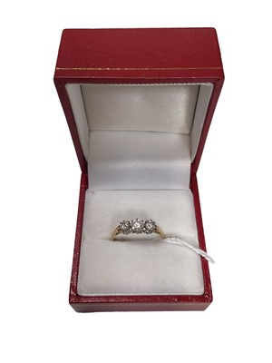 Lot 21 - Diamond three stone ring