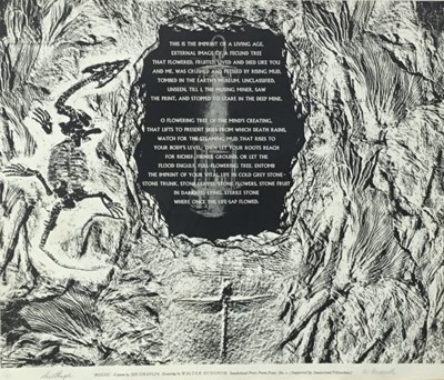 Lot 115 - Fossil - Sid Chaplin poem, illustrated