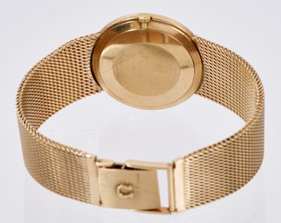 Lot 610 - Gentlemens Omega De Ville 9ct gold wristwatch