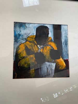 Lot 71 - James Donovan (b.1974), 'Loaded', acrylic on paper, framed and glazed, 20cm x 20cm