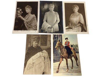 Lot 172 - Signed picture postcards by HM Queen Mary