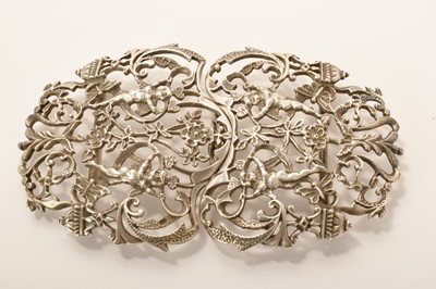 Lot 419 - Contemporary silver buckle