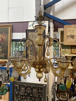 Lot 1163 - Murano glass chandelier
